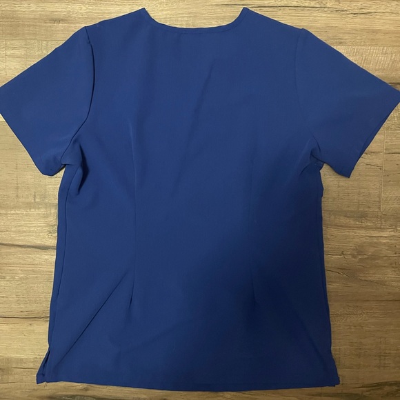 Mandala size small royal blue scrub top - Picture 3 of 3